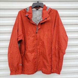 Marmot rain coat with hood burnt orange color